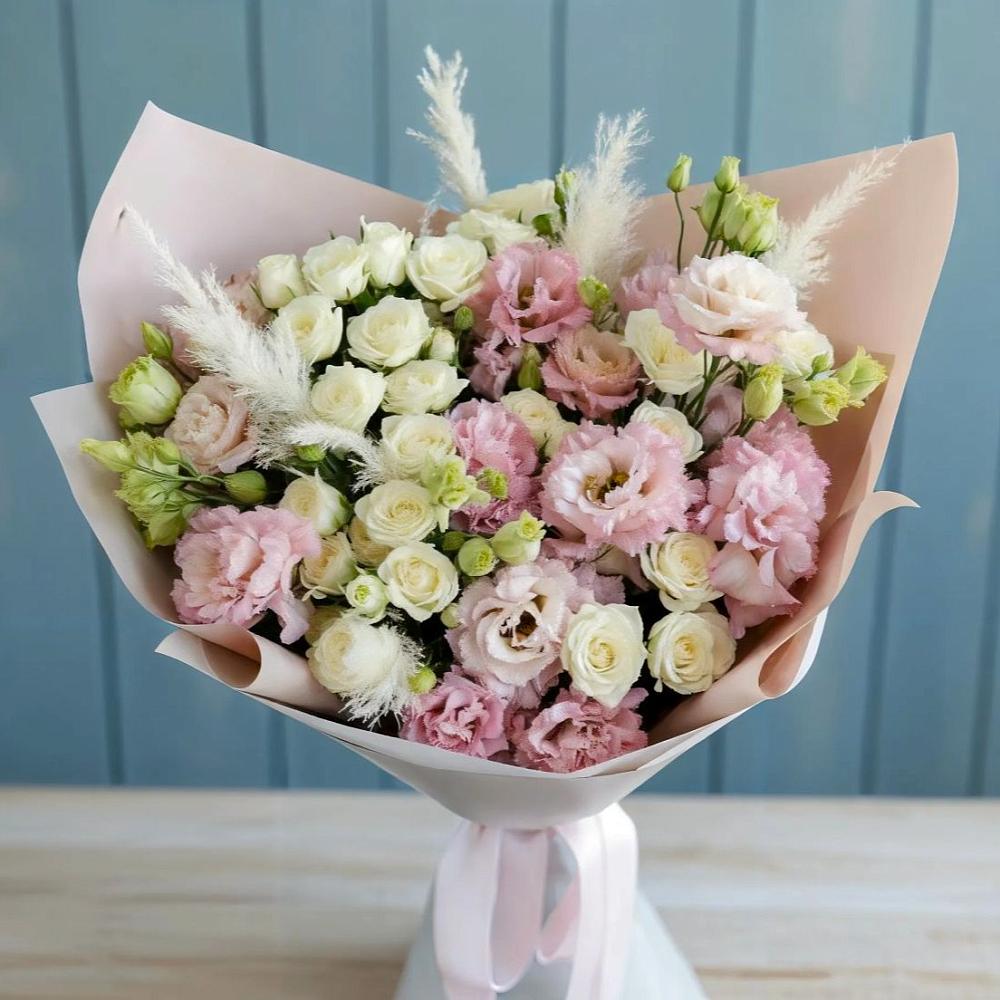 Букет цветов из: Альстромерии и Розы в Барково