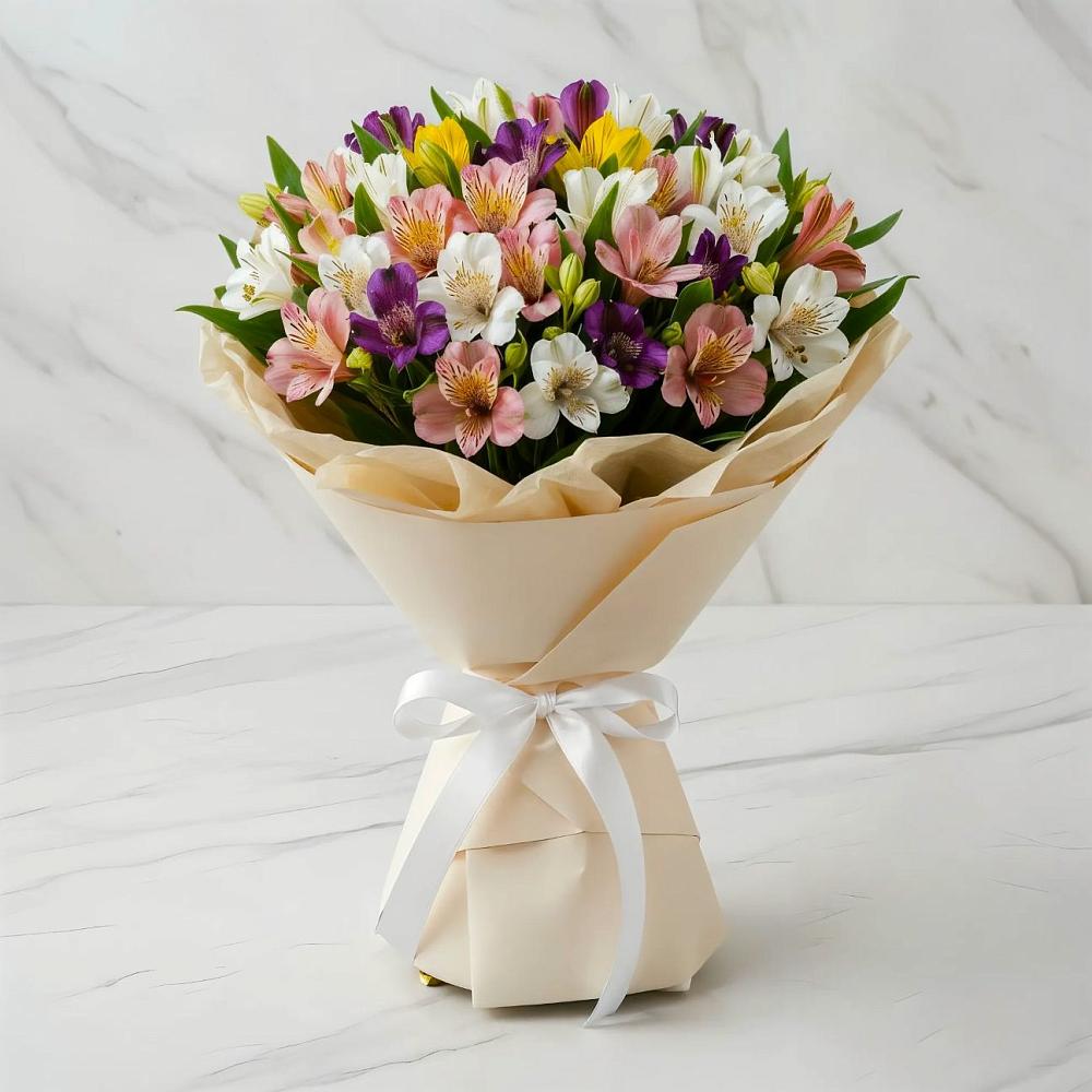 Букет цветов из: Альстромерии в Барково