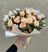 Букет Кремовые розы Латте в Барково