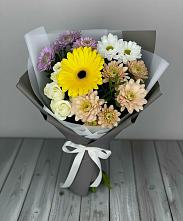 Букет цветов из:  Розы, Герберы и Хризантемы #REPLACE_PRED# Барково