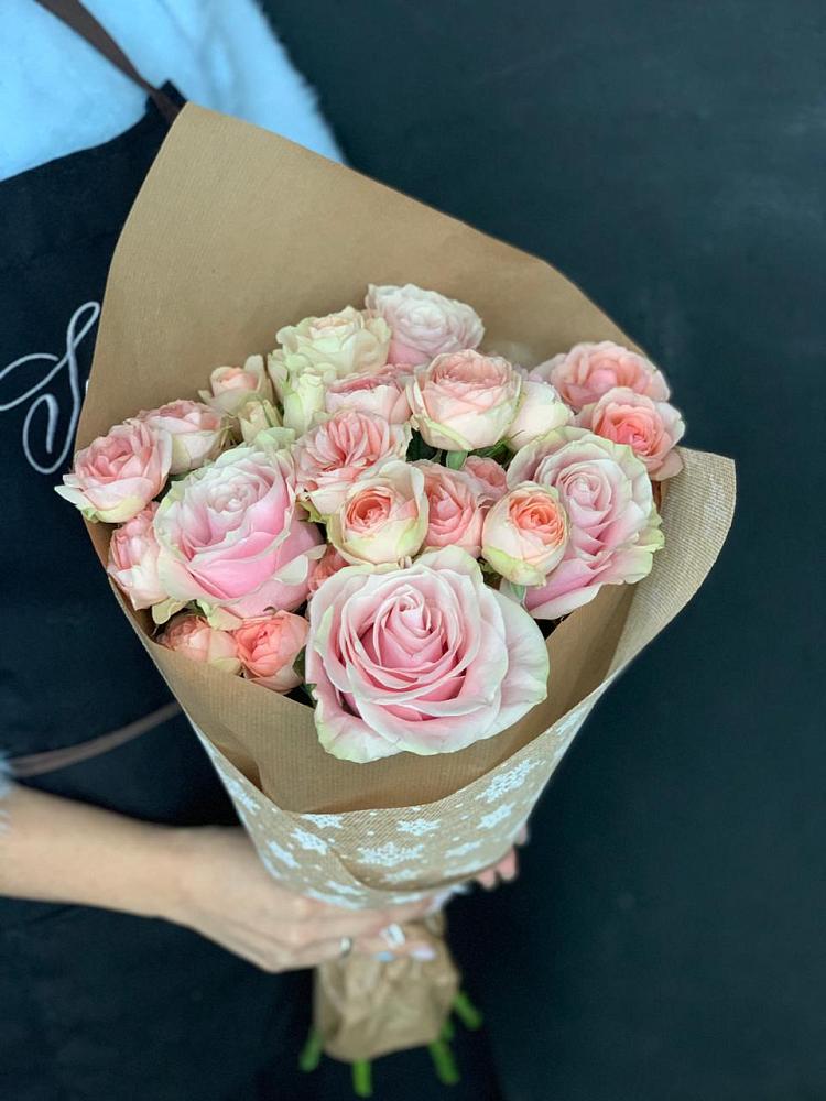 Букет цветов из: Хризантемы и Розы в Барково