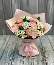 Букет цветов из:  Гвоздики, Розы и Хризантемы в Барково