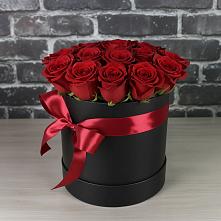 Цветочная композиция из Розы в шляпной коробке #REPLACE_PRED# Барково