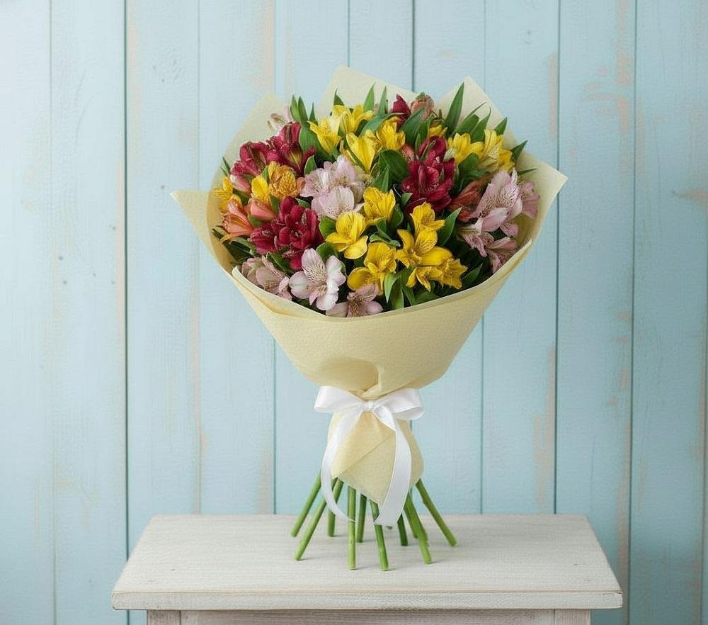 Букет цветов из: Альстромерии в Барково