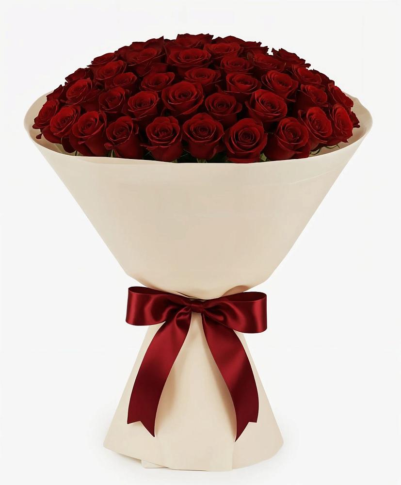 Букет 101 Бордовая роза Блэк Бакарра в Барково